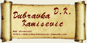 Dubravka Kamišević vizit kartica